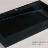Basalto Rettangolo nero, Fr. 1'568.00, Grösse 85cm x 45cm, Höhe 12cm