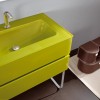 Soho 90 cm, Glasfronten, Kristallablage mit integriertem Becken 