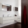 Soho, 120 cm + 60 cm, Glasplatte und integriertes Becken 
